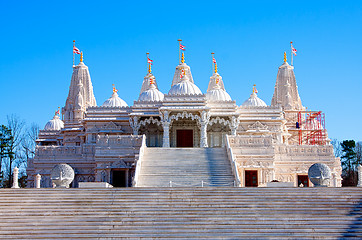 Image showing Hindu Mandir Temple made of Marble