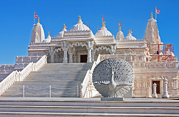 Image showing Hindu Mandir Temple made of Marble