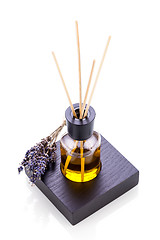 Image showing aromatic lavender oil fragrant object isolated