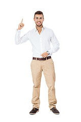 Image showing Confident young man with his hand in his pocket