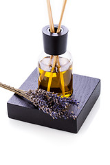 Image showing aromatic lavender oil fragrant object isolated