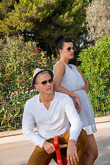 Image showing Elegant trendy young couple