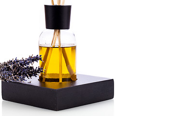 Image showing aromatic lavender oil fragrant object isolated