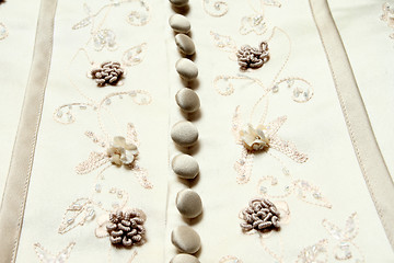 Image showing Detail of wedding dress