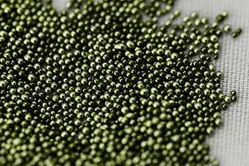 Image showing Pile green balls