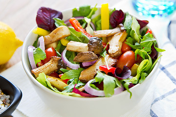 Image showing Mushroom salad