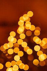 Image showing Abstract background. Blurred colorful circles bokeh