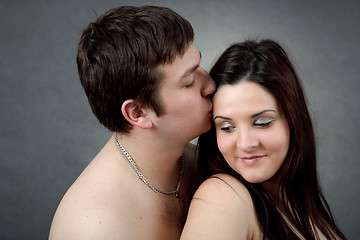 Image showing portrait of beautiful young couple