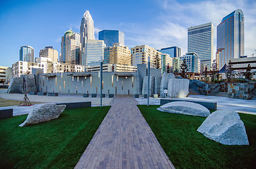 Image showing december 27, 2013, charlotte, nc - view of charlotte skyline at 