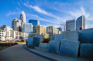 Image showing december 27, 2013, charlotte, nc - view of charlotte skyline at 