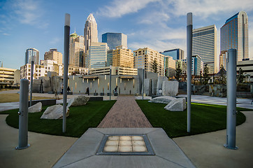 Image showing december 27, 2013, charlotte, nc - view of charlotte skyline at 