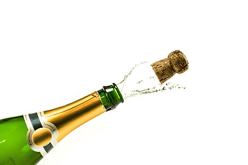 Image showing Popping champagne