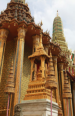 Image showing beautiful Buddhist temple gable