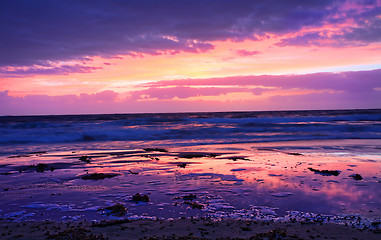 Image showing Beach Sunrise