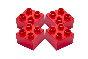 Image showing Red building blocks