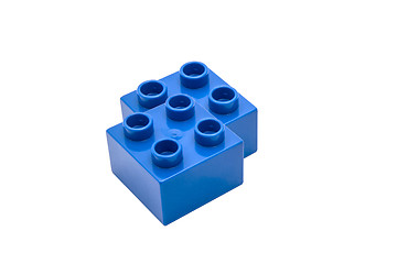 Image showing Blue building blocks