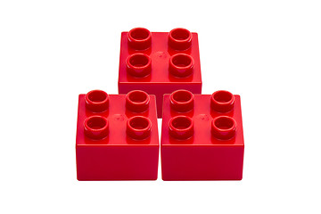 Image showing Red building blocks