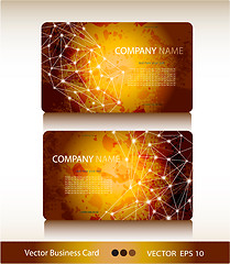 Image showing Set of abstract geometric business card