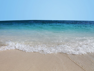 Image showing Indian Ocean and blue sky