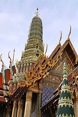 Image showing Buddhist temple closeup