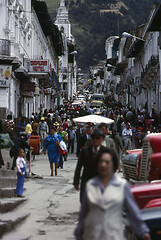 Image showing Street in Quito, Ecuador