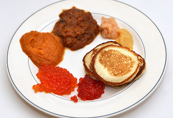 Image showing Different types of caviar