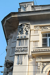 Image showing Building with bas girls