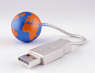 Image showing USB Earth