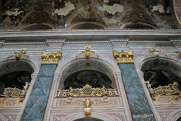 Image showing magnificent wall in one of the church of Lvov