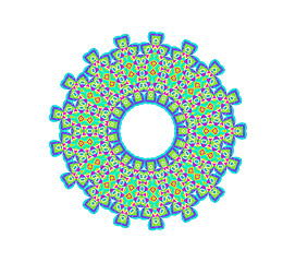 Image showing Abstract radial pattern