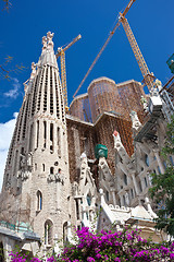 Image showing Sagrada Familia in Barcelona