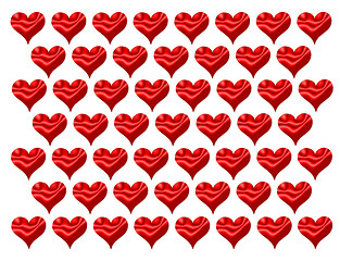 Image showing texture from red hearts