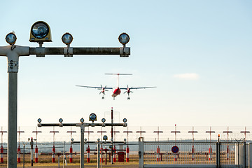 Image showing Airport landing lights