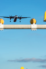 Image showing Airport landing lights