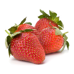 Image showing Strawberries isolated on white background