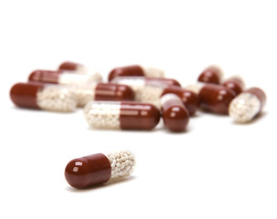 Image showing Capsules isolated on white background