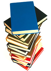 Image showing book stack isolated on the white 

