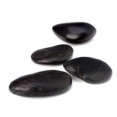 Image showing zen stones isolated on the white background 