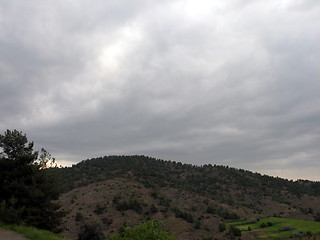 Image showing Mountains clouds. Cyprus