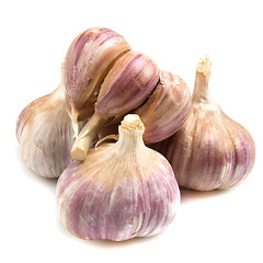 Image showing garlic isolated on white