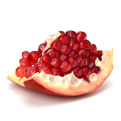 Image showing Ripe pomegranate piece  