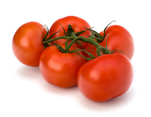 Image showing red tomato isolated on the white background 