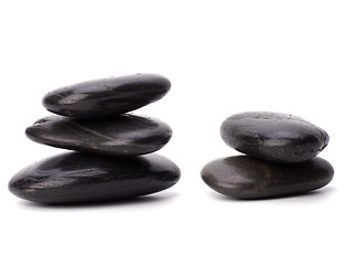 Image showing zen stones isolated on white background 