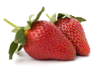 Image showing Strawberries isolated on white background