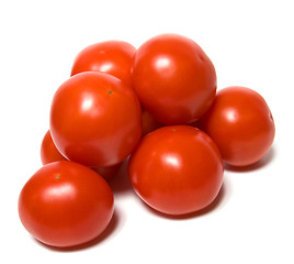 Image showing red tomato isolated  on white background 