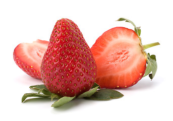 Image showing strawberries isolated on white background