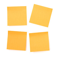 Image showing Yellow sticky memo paper 