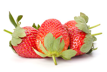 Image showing Strawberries isolated on white background