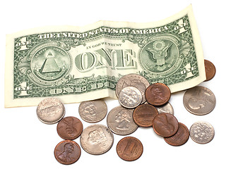 Image showing Money isolated on white  background 