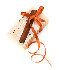 Image showing Luxurious handmade cinnamon soap 